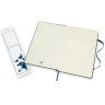 Блокнот MOLESKINE CLASSIC DOUBLE LARGE 130х210мм 240стр. линейка/нелинованный, синий NB313HB20
